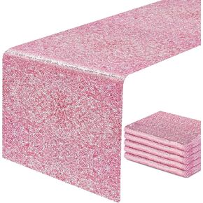 yuboo Red Sequin Table Runners, Valentines Glitter Table Runner 2 Pack 12''x108'' for Mother's Day/4th of July/Girls' Birthday Party/Wedding/Bridal Baby Shower/Valentines Decorations in Kuwait