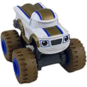 Replacement Parts for Fisher-Price Launch and Stunts Hauler - GYD04 ~ Inspired by Blaze and The Monster Machines ~ Replacement Darington Truck ~ White with Gold and Blue Accents