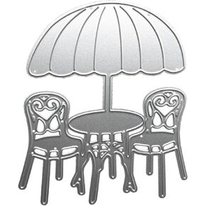 Sun Ambrella كرسي يموت لتصوير البطاقات ، Ambrella التعادل القطع المعادن يموت تهانينا يموت قصاصات نقش الإستنسال