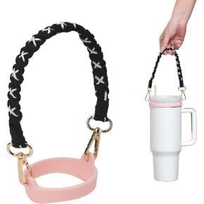Wongeto Water Bottle Handle Strap - Compatible with Stanley Cup Accessories - for Stanley Cup 40oz & 30oz Tumbler