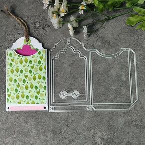 3D Card Shape Cuts Metal Die ، هدية منبثقة البطاقة ، مظروف يموت الزفاف قطع الإستنسل لتصوير DIY Devance Paper Paper For Scrapbort