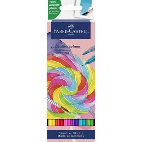 Faber -Castell - Goldfaber Aqua Dual Marker Candy Shop 6x