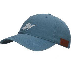 Twill Cotton Dad Hat Vintage Washed Baseball Cap Soft Unstructured Adjustable Cap Unisex (Denim Blue)
