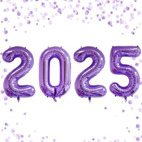 Jumbo 2025 بالونات رقم 2025 البالونات 2025 رقم البالونات التخرج من البالونات التخرج 2025 قابلة لإعادة الاستخدام القابلة لإعادة الاستخدام سهلة التخرج لعيد التخرج من عيد ميلاد وذكرى الذكرى السنوية (الأزرق الداكن ، 32 بوصة)
