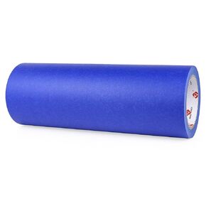 BOMEI PACK Wide Blue Painters Tape 6 Inches x 40 Yards, 3D Printing Tape for Laser Cutting, 21-Day Clean Removal Wide 6'' Masking Tape