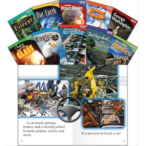 مواد تم إنشاؤها للمعلم - وقت للأطفال النصية: SET 1 - 10 BOOK SET - الصف 2 - مستوى القراءة الموجهة I - M