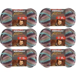 Bernat Softee Chunky Ombre Yarn (6 pack) Shadow 161129-29121