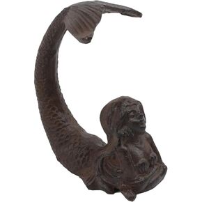 Treasure Gurus Heavy Duty Cast Iron Mermaid Tail Door Stop Nautical Stoppers Beach House Coastal Home Decor