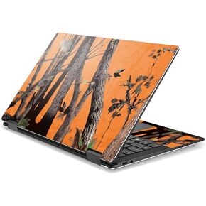 Mayyskins Skin متوافق مع Dell XPS 13 9365 2-in-1 (2017)-Orange Camo | غلاف الالتفاف الواقي ، الدائم ، والفريد من نوعه | من السهل تطبيق الأنماط وإزالتها وتغييرها | صنع في الولايات المتحدة