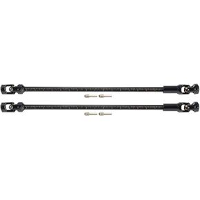 SCX10 driveshaft Steel Cut to Length Driveshaft Universal Joint Drive Shaft Severable Ruled Driveshaft for 1/10 RC Crawler LCG Rigs Sportys Scalers Capra SCX10 Pro 68-229mm (2pcs Silver)