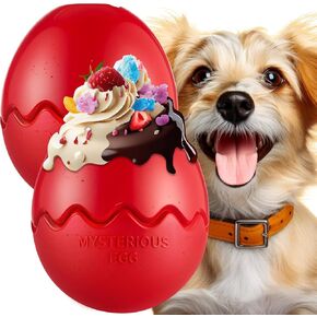 Aliceset 2 Pack Summer Summer Cog Toys Toys Date Treat Disevising Toys للمضغّة العدوانية ، ألعاب Pet Pet Plantive Pitch للكلاب الكبيرة ، حمراء تبقي الكلاب مشغولة وباردة