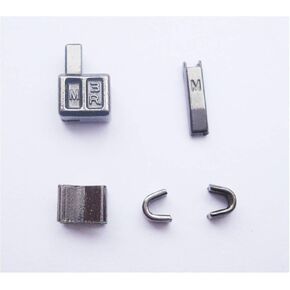 2 Sets Gunmetal #3 Metal Zipper Head Box Zipper Pull Replacements Zipper Sliders Retainer Insertion pin Easy for Zipper Repair kit