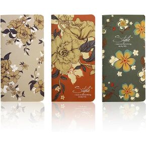 دفتر جيب 3 عبوات ، 3.5 "× 6.7" دفاتر كرافت الورق المصغرة ، 24 صفحة ، مثالية للرجال والنساء والمسافرين والكتاب ، مؤتمرات محمولة ومضغوط ومذكرة محمولة