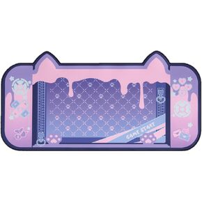Yocore لطيف Purple Gamer Mouse Mouse Pad-large غير القائم من الطبقات القاعدة من لوحة المكتب-حصيرة مكتب كمبيوتر محمول نظيفة سهلة للألعاب أو الكتابة أو العمل المنزلي