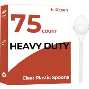 Disposable Plastic Forks Spoons Set of 500 Heavy Duty Bulk Forks Clear Silverware Reusable Plastic Spoons Disposable Cutlery Plastic Utensils Flatware for Home Restaurant Wedding Party Picnic
