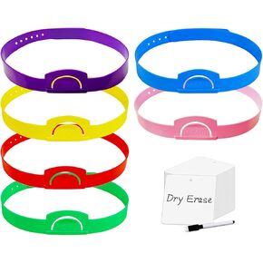 6 Pcs Guess Who Game Headbands, with 100 Dry Erase Cards, Headbands Board Games for Family Game Night, Party Activities for Adults and Kids