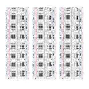 PATIKIL 6 Pcs Breadboard, Solderless Breadboard Large Breadboard 830 Tie Points Prototype PCB Bread Board Electronics Kit Plates with Packaging