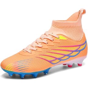 MAUGELY Men's Cleats Firm Ground Soccer Shoes Athletic Lightweight Running Outdoor Turf Comfortable Training Football Shoes in Kuwait