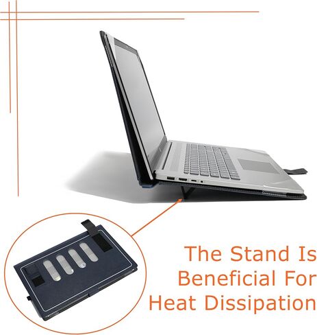 Honeymoon Protective Case Cover for ThinkBook 16 Gen 7 / ThinkBook 16 Gen4+ 16 Inch Series Laptop,Multi-Angle Stand with Heat-Vent Hard Shell Case,Blue in Saudi Arabia