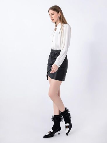 Dicry Women's Big Ruffle Socks Double Lace Turn Cuff (Size 9-11) in Kuwait