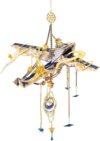 MU 3D Metal Puzzles Windbell Wind Chime D Model Kits Building for Adult and Teeners, Windchime Jigsaw Miniature DIY Sets, Birthday Gift in Kuwait