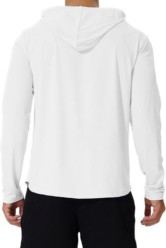 AIMPACT Men's Sun Protection Shirts UV SPF UPF 50+ Long Short Sleeve Hoodie Rash Guard Fishing Swimming Shirt Lightweight in Kuwait