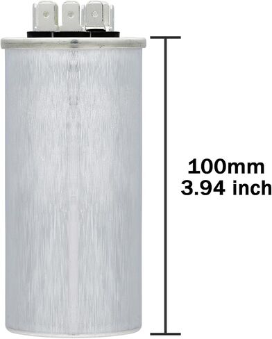 AC Capacitor 45+5 uF 45/5 MFD 370 or 440 or 450 VAC CBB65B Dual Run Start Capacitors for Air Conditioner Compacitor Motor or Compressor Fan or Condenser Straight Cool in Saudi Arabia