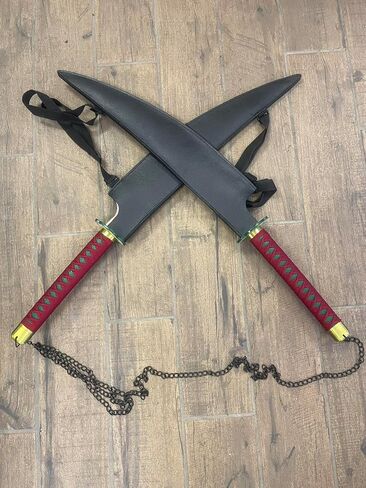 31 Inch Metal Blade Samurai Sword Cosplay Anime Demon Sword Tengen Uzui Katana Props Replica (Single or Set) (A-Single) in Saudi Arabia