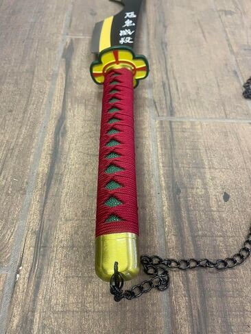 31 Inch Metal Blade Samurai Sword Cosplay Anime Demon Sword Tengen Uzui Katana Props Replica (Single or Set) (A-Single) in Saudi Arabia