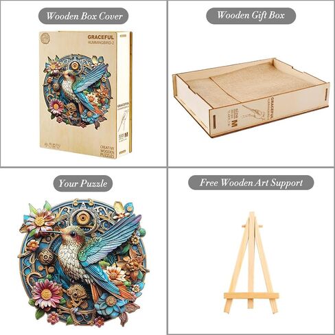 Wooden Puzzle for Adults-200PCS 3D Visual Effect Snail Unique Shape Advanced Wooden Jigsaw Puzzle for Adult, Challenge Wood Puzzle Cut Home Decoration (M-11.4 * 11.4in-200pcs) in Kuwait