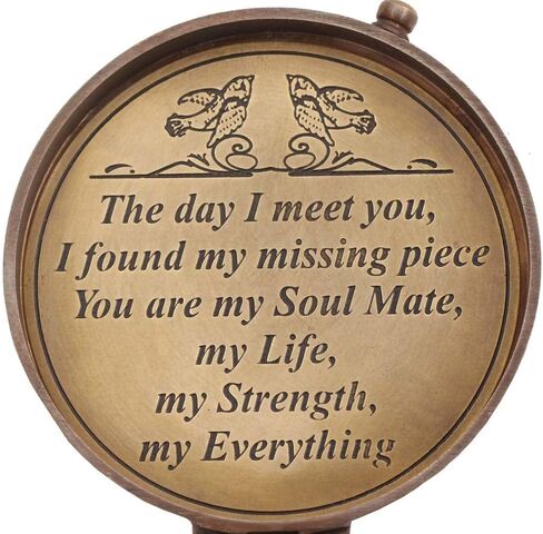 Engraved Compass, Gift for Husband,Anniversary,Wedding Gift for Him, Long Distance Boyfriend Gift, Fiance Gift I Miss You Long Distance Relationship Gift for Army Boyfriend Gift in Saudi Arabia