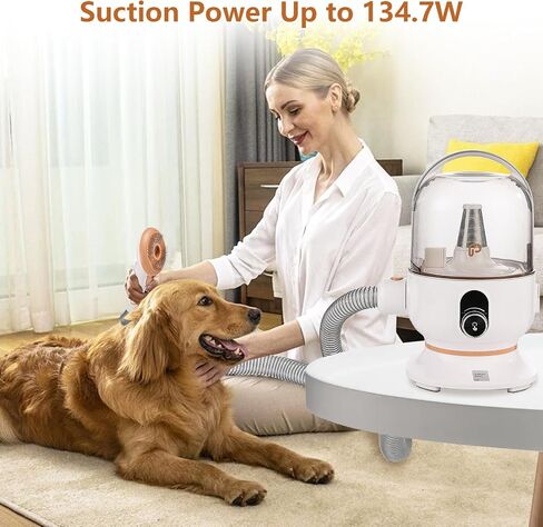 طقم أليف وألواح أليف شفط 99 ٪ من شعر الحيوانات الأليفة ، 5 IN-1 Pet Grooming Kit مع كوب غبار كبير سعة 2L ، مزيل شعر الكلاب منخفضة الضوضاء لاستئصال القطط الكلاب والحيوانات الأخرى ، in Kuwait