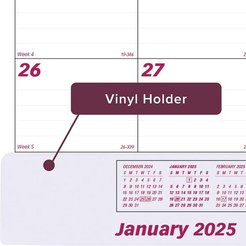 Brownline® 2025 Monthly Desk Pad Calendar with Transparent Vinyl Strip, 12 Months, January to December, 22" x 17" (C1731V-25) in Saudi Arabia