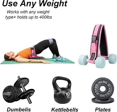 Dumbbell Hip Thrust Belt,Thick Padding Booty Belt for Hip Thrust,Dumbbell Belt for Hip Thrust,Glute Trainer and Booty Builder in Saudi Arabia