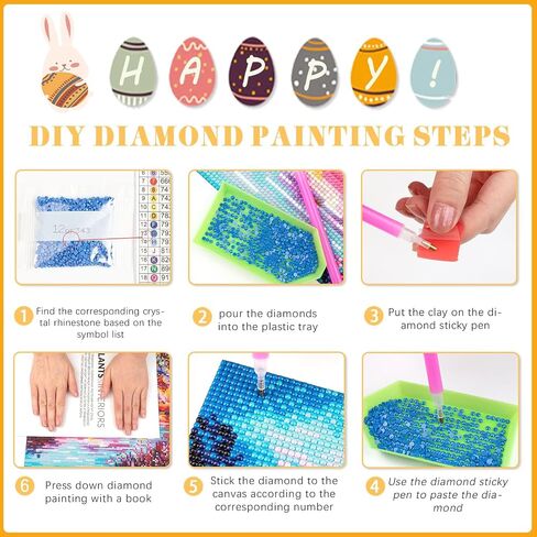 Diamond Painting Kits,5D Heart Diamond Art Kits for Beginner,DIY Diamond Art Kits Full Round Drill Diamond Dots Painting with Diamonds Gem Art Love Wall Decor 12X16inch in Saudi Arabia