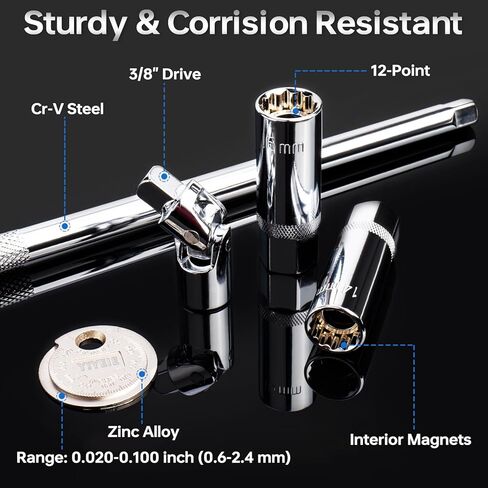 50Pcs Master Bike Torque Wrench Set, 1/4 Inch Drive, 10-220 IN.LB (1-24.9 Nm), Inch Pound Click Torque Wrench with Bit Sockets, 0.1 Nm Micro, 3/8 Adapter, Pro Bicycle Tool Kit for MTB in Kuwait