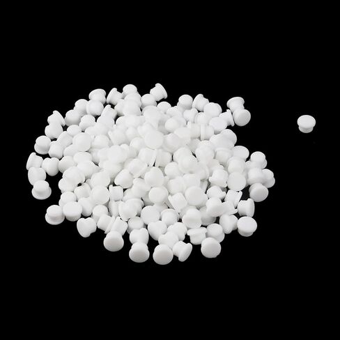 MY MIRONEY 100 قطعة 8.5 مم سدادات ثقب سيليكون شبه شفافة سدادات ثقب مطاطية صلبة مشبك دائري في سدادات ثقب القفل لإدراج أغطية نهاية الأثاث، سدادات إغلاق المطبخ in Kuwait