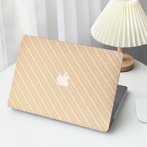Compatible with MacBook Air 13 Inch Case2022 2021 2020 2019 2018 Release A1932 A2179 M1 A2337 Touch ID, Classic Woven Leather Plastic Hard Shell Case＋Transparent Keyboard Cover,Dark Green in Saudi Arabia