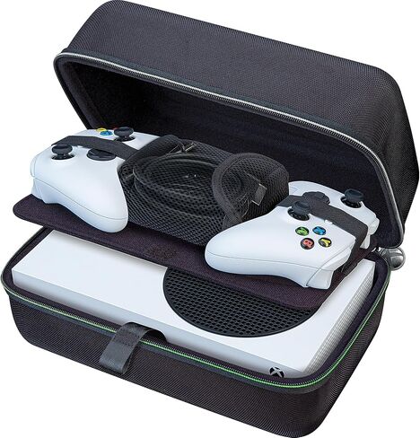 RDS - Game Traveler Xbox Series X|S Controller Case - Licensed and Tested by Xbox, Hard Shell Ballistic Nylon, Securely Holds Your System X|S Controller, Mesh Pocket Holds Charge Cables in Kuwait