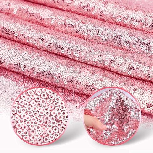 Yuboo Red Sequin Table Runners ، Valentines Glitter Table Runner 2 Pack 12'x108 '' for Mother's Day/4th of July/Girls 'Birth in Kuwait