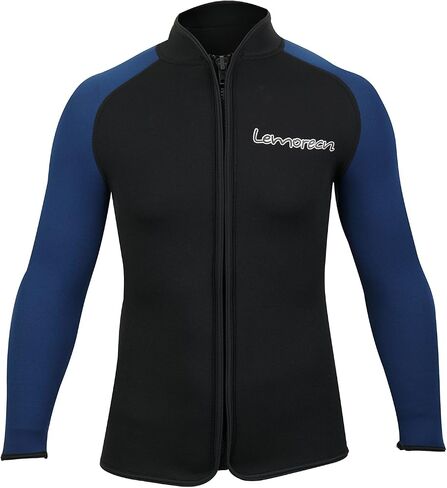 Lemorecn Wetsuit Top Men 3mm and 2mm Wetsuit Jacket Neoprene Long Sleeve for Water Sports in Kuwait