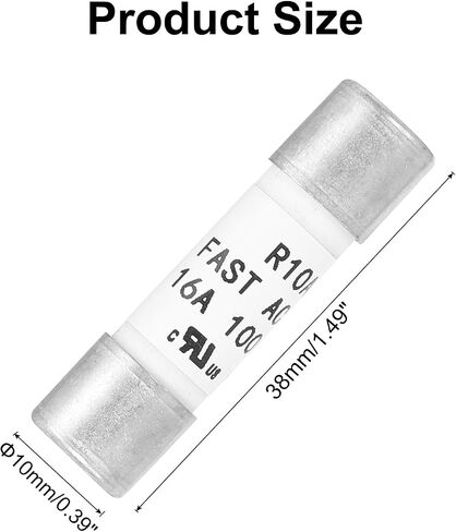 MECCANIXITY 1000V 32A Fast Acting Fuse Ceramic Fuses Generic Current Limiting Protection Time Delay Cartridge Fuse for Photovoltaic Solar Systems DIY Inverter Circuit Board Glass Fuses 5 Pack in Kuwait
