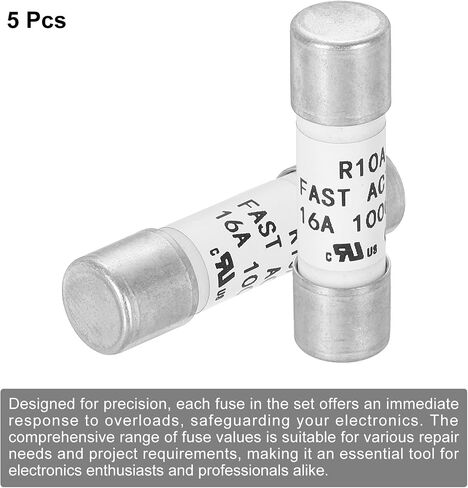 MECCANIXITY 1000V 32A Fast Acting Fuse Ceramic Fuses Generic Current Limiting Protection Time Delay Cartridge Fuse for Photovoltaic Solar Systems DIY Inverter Circuit Board Glass Fuses 5 Pack in Kuwait