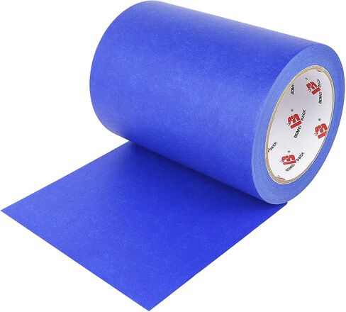BOMEI PACK Wide Blue Painters Tape 6 Inches x 40 Yards, 3D Printing Tape for Laser Cutting, 21-Day Clean Removal Wide 6'' Masking Tape in Kuwait