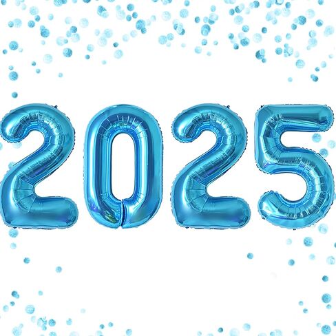 Jumbo 2025 بالونات رقم 2025 البالونات 2025 رقم البالونات التخرج من البالونات التخرج 2025 قابلة لإعادة الاستخدام القابلة لإعادة الاستخدام سهلة التخرج لعيد التخرج من عيد ميلاد وذكرى الذكرى السنوية (الأزرق الداكن ، 32 بوصة) in Kuwait