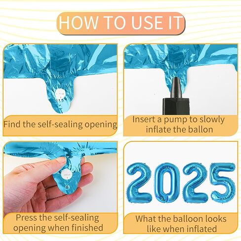 Jumbo 2025 بالونات رقم 2025 البالونات 2025 رقم البالونات التخرج من البالونات التخرج 2025 قابلة لإعادة الاستخدام القابلة لإعادة الاستخدام سهلة التخرج لعيد التخرج من عيد ميلاد وذكرى الذكرى السنوية (الأزرق الداكن ، 32 بوصة) in Kuwait