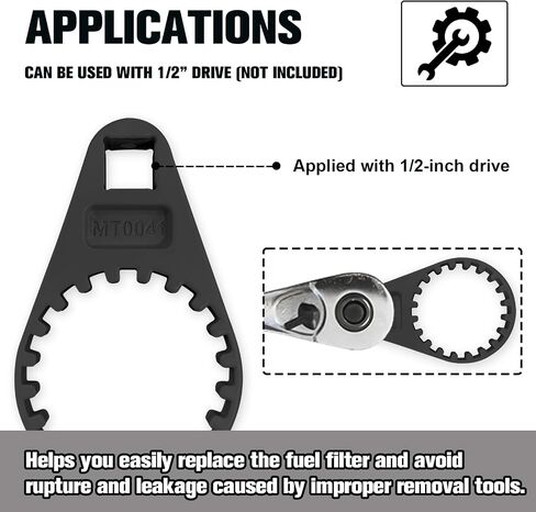 Fuel Filter Elements with Wrench Compatible with Yamaha Outboard 4-Strokes F150, F200, F225, VZ150, VZ175, VZ200, VF200, VF225, VF250 2006 to Current Replace # 6P3-WS24A-01-00 in Saudi Arabia