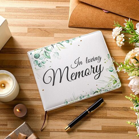دفتر ضيوف جنازة باتيلاي مع الاحتفال بخدمة Pen Memorial Service لعلامة LIFE SIGN in Kuwait