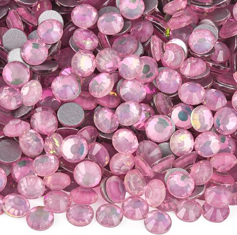 Blinginbox Rhinestones for Crafting,Flatback Rhinestones Glass Gems Stones Round Gemstones Non-Hotfix Crystal for Crafts Nail Decoration,Seafoam Green Opal(2.7-2.9mm) SS10/1440pcs in Saudi Arabia