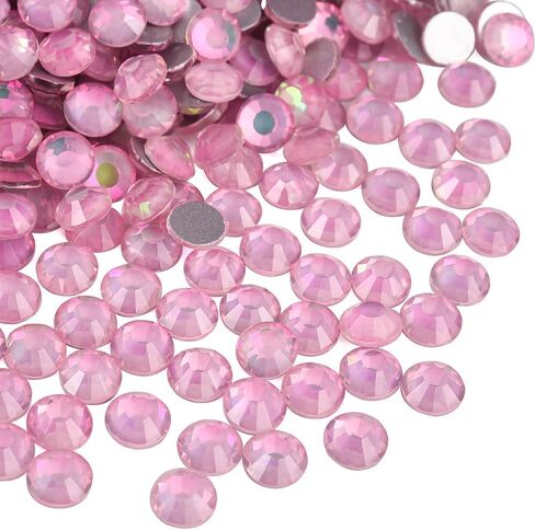 Blinginbox Rhinestones for Crafting,Flatback Rhinestones Glass Gems Stones Round Gemstones Non-Hotfix Crystal for Crafts Nail Decoration,Seafoam Green Opal(2.7-2.9mm) SS10/1440pcs in Saudi Arabia